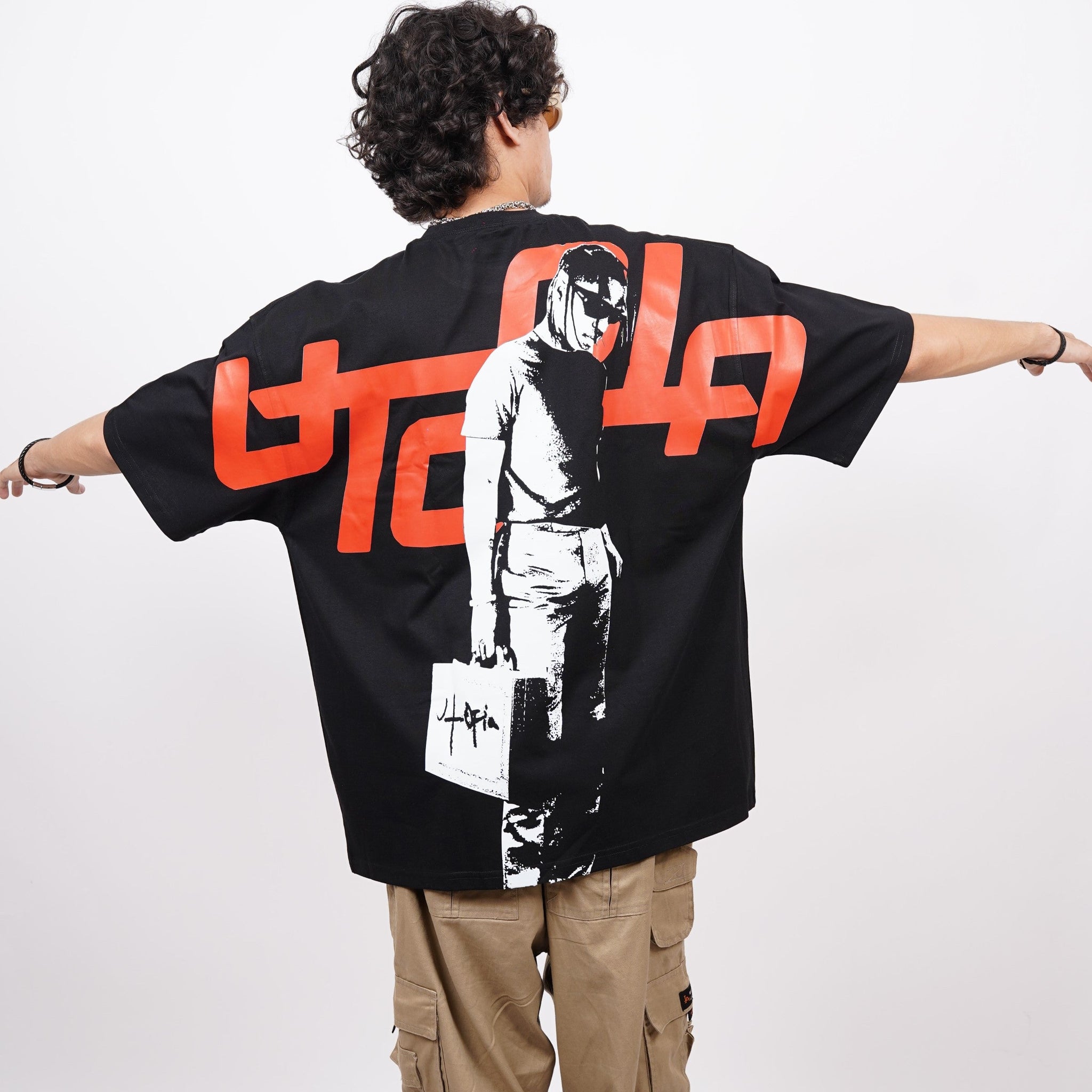Travis Scott : The Utopia briefcase 1.0 Drop Sleeved  Tee For Men and Women