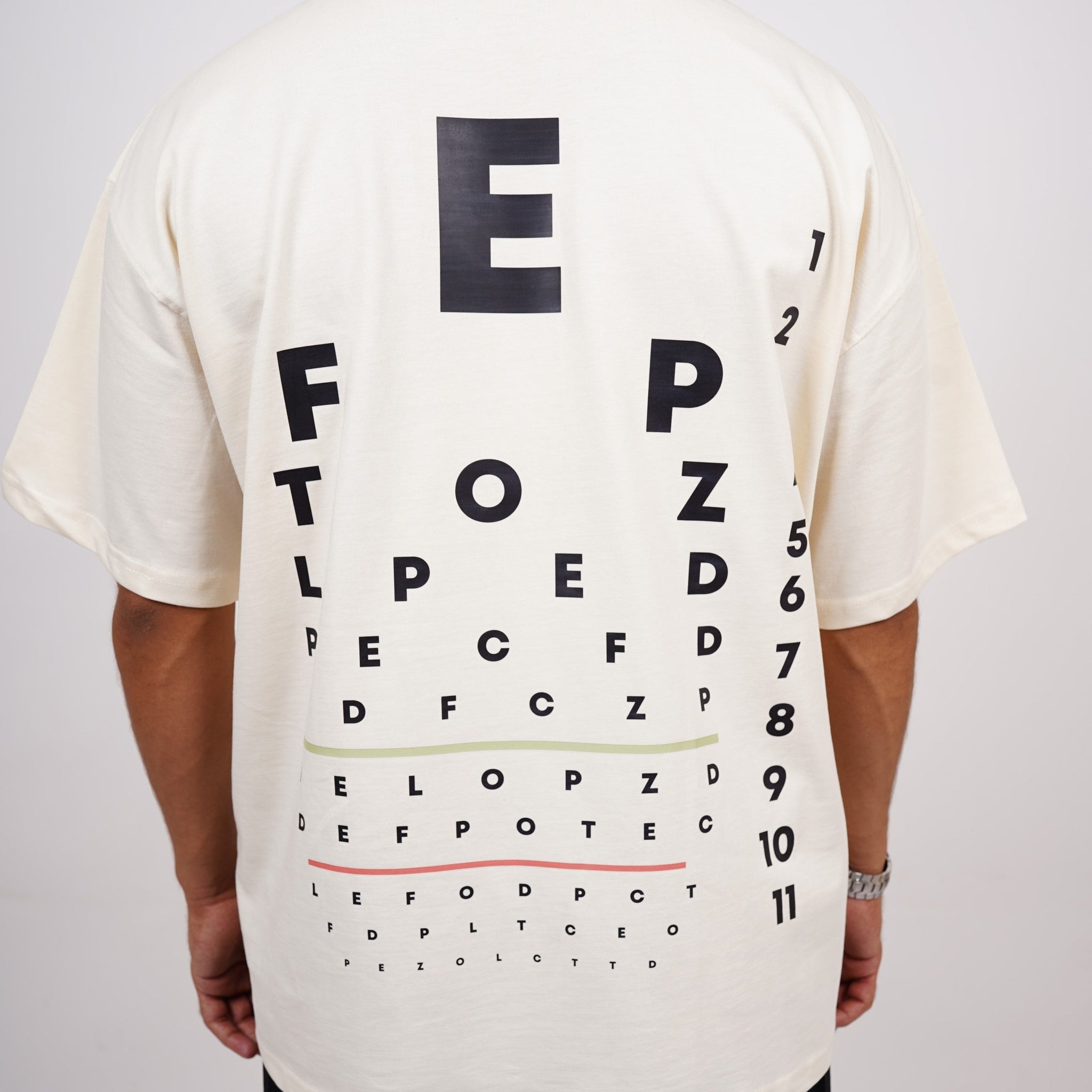 The test your vision tee : Vision Drop Sleeved  tee   For Men and Women