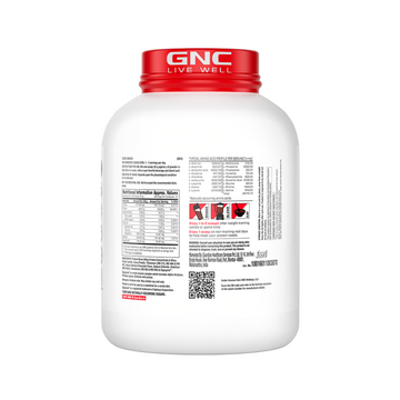 GNC Pro Performance 100% Whey Protein | New Formulation | 24g Protein, 5.7g BCAAs, 12.3g EAAs | Added DigeZyme® |  Low Carb (4.51g), No Added Sugar I Chocolate Supreme I 1.81 Kg