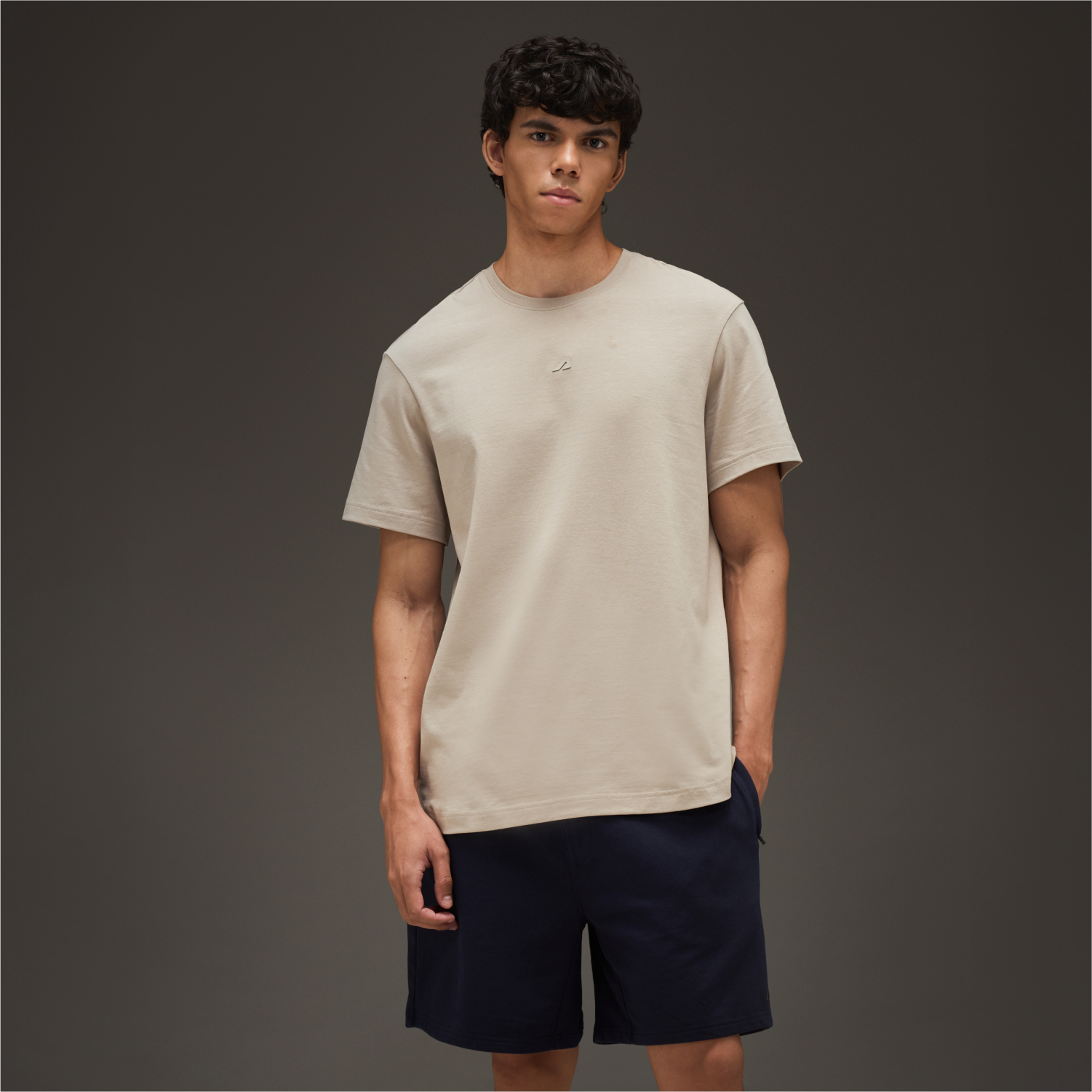 Essential Cotton T-Shirt Beige