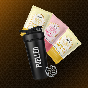 Fuelled Shaker + 3 Whey Sachets