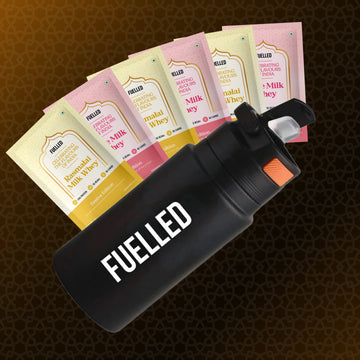 Fuelled Metal Tumbler + 6 Whey Sachets
