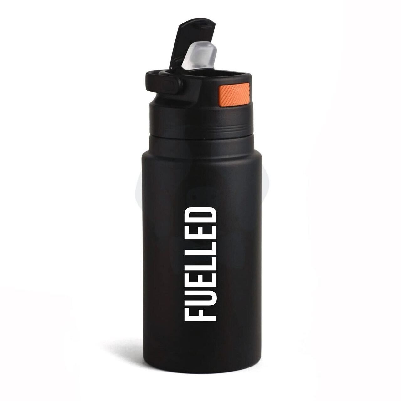 Fuelled Metallic Tumbler (Black/White)