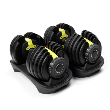 Adjustable Dumbells - Yellow Black