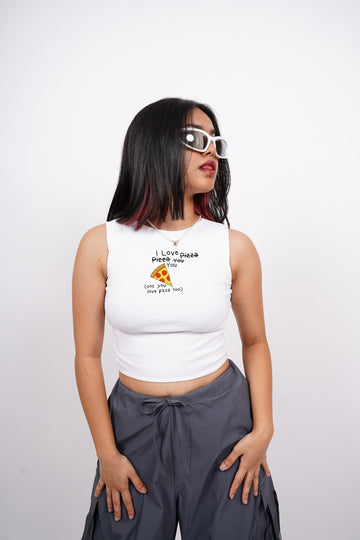 I Love Pizza : Burger Bae Sleeveless Rachel Tank For Women