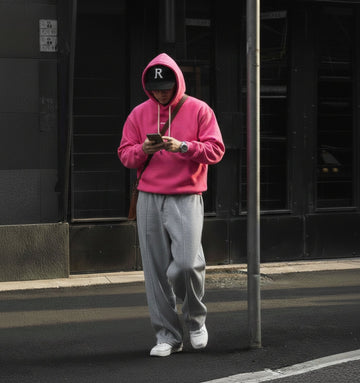 Raspberry Sorbet Hoodie (Hot Pink) : Ye Heavyweight Baggy Hoodie For Men and Women