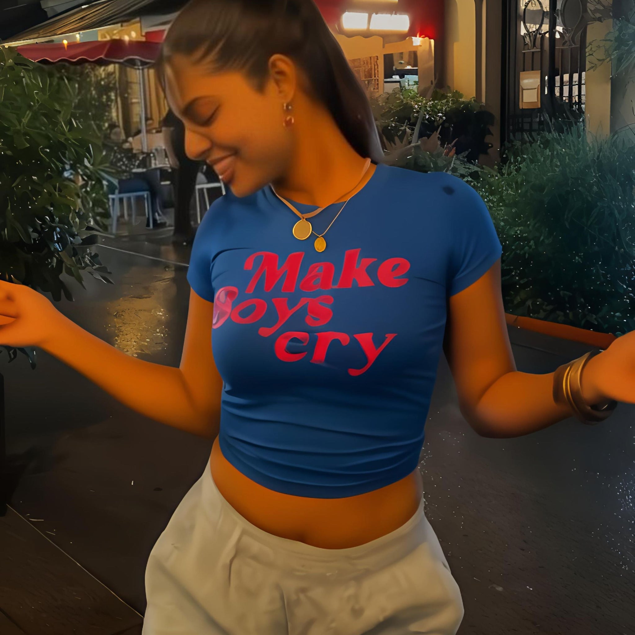 Make boys cry It Girl Baby tee for Women
