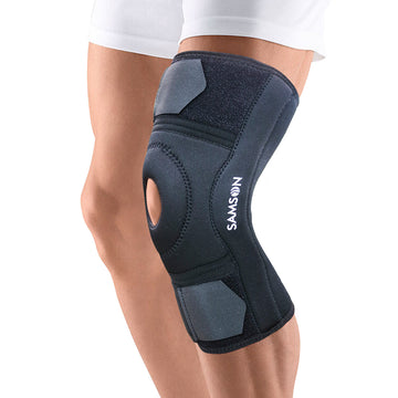 SAMSON Hinged Knee Support | Dry-Tex Brace with Adjustable Hinges for Stability | Ideal for Injury Recovery & Sports