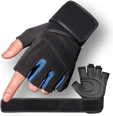 Leosportz Gym Gloves Workout - Weight Lifting With Wrist Support
