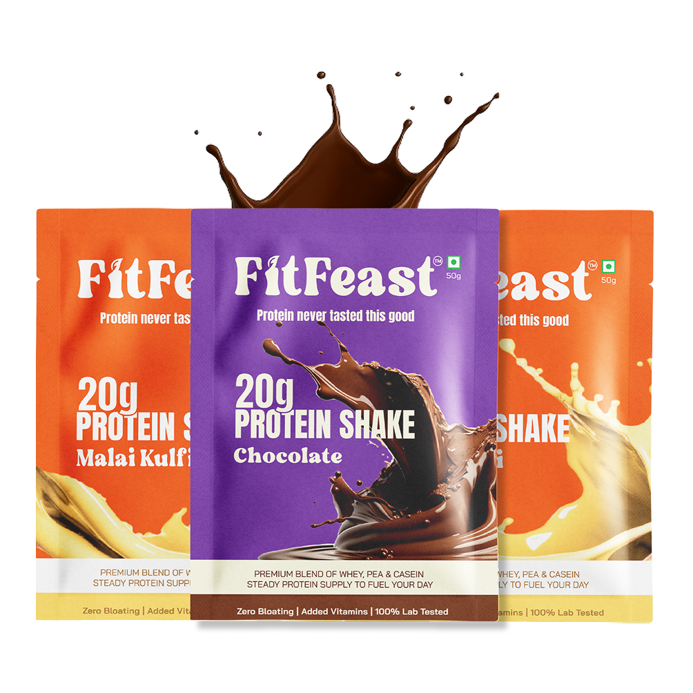 Protein Sachet : 2 x Malai Kulfi, 1 x Chocolate