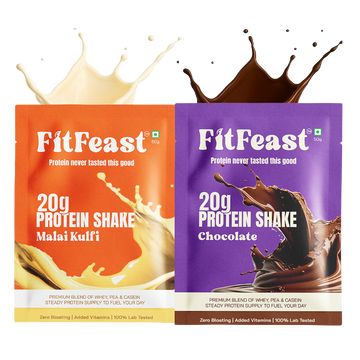 Protein Sachet Assorted: 1 x Malai Kulfi, 1 x Chocolate