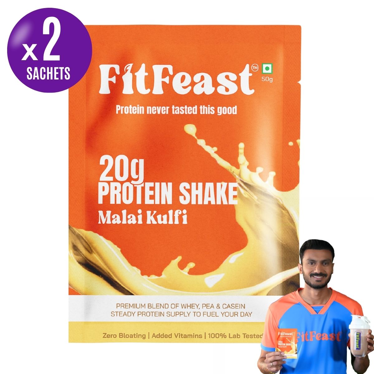 Protein Sachet - Malai Kulfi (Pack of 2) (50g Sachet)