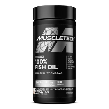 Muscletech Platinum Omega Fish Oil - 100 Softgels