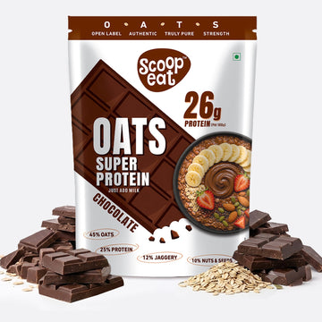 Scoopeat 26g Super High Protein Chocolate Oats 400gm