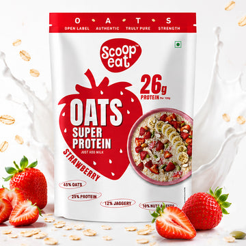 Scoopeat 26g Super High Protein Strawberry Oats 400gm