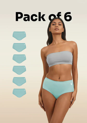 6 Pack - Blue Seamless Underwear