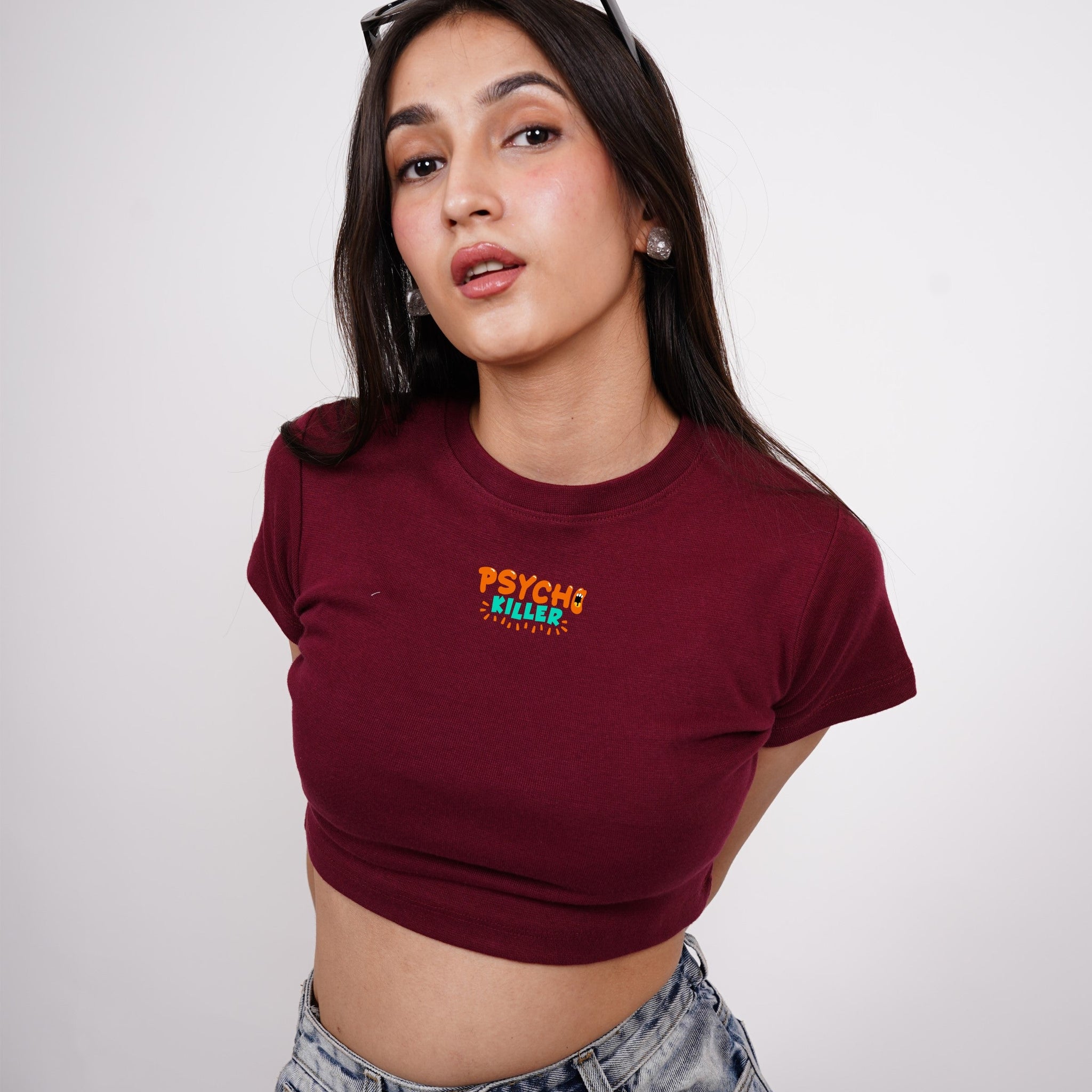 Psycho Killer : Burger Bae Baby Tee For Women