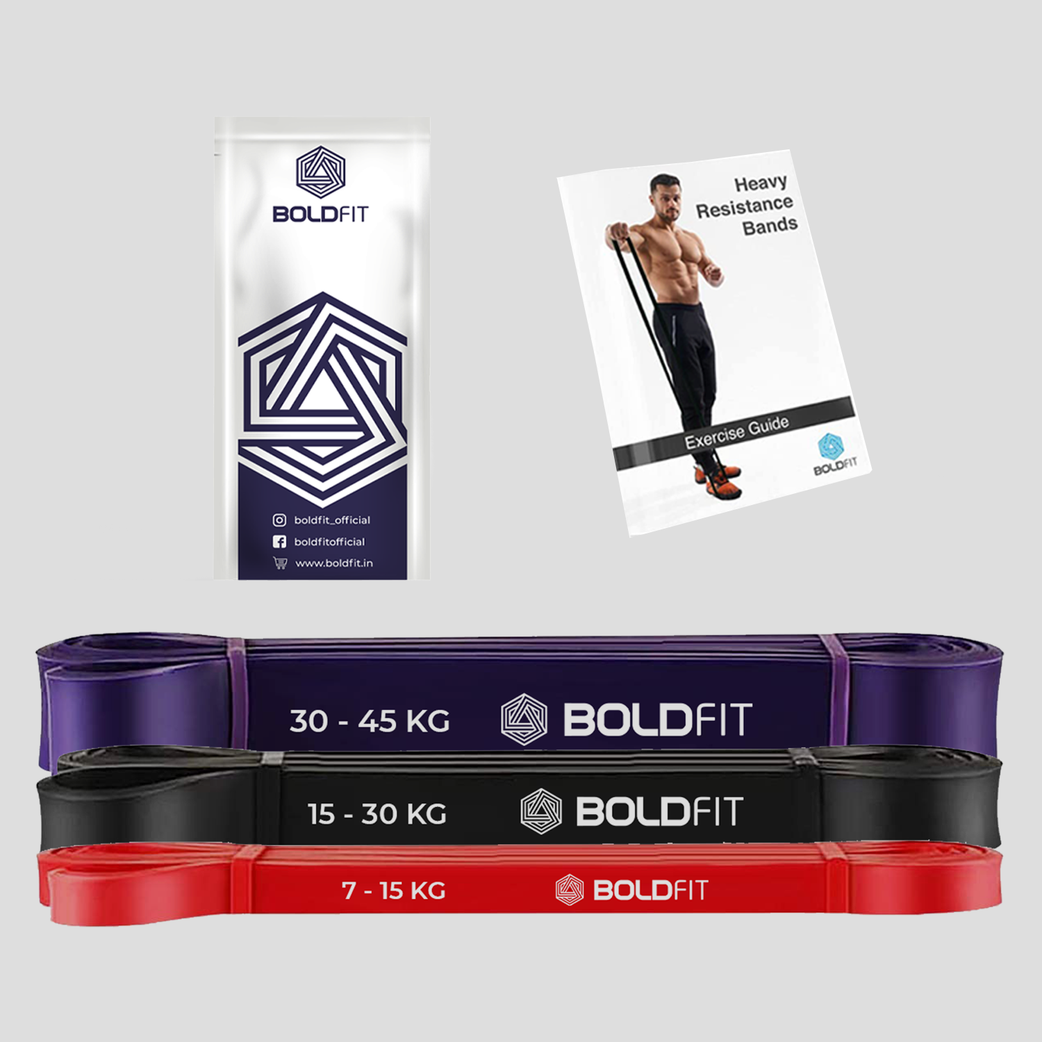 Heavy Resistance Band - Set of 3