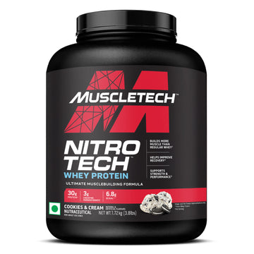 MuscleTech Nitrotech Whey Protien - Cookies & Cream (1.72kg)