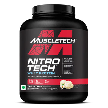 MuscleTech Nitro Tech Whey Protein - Vanilla Cream (1.72kg)