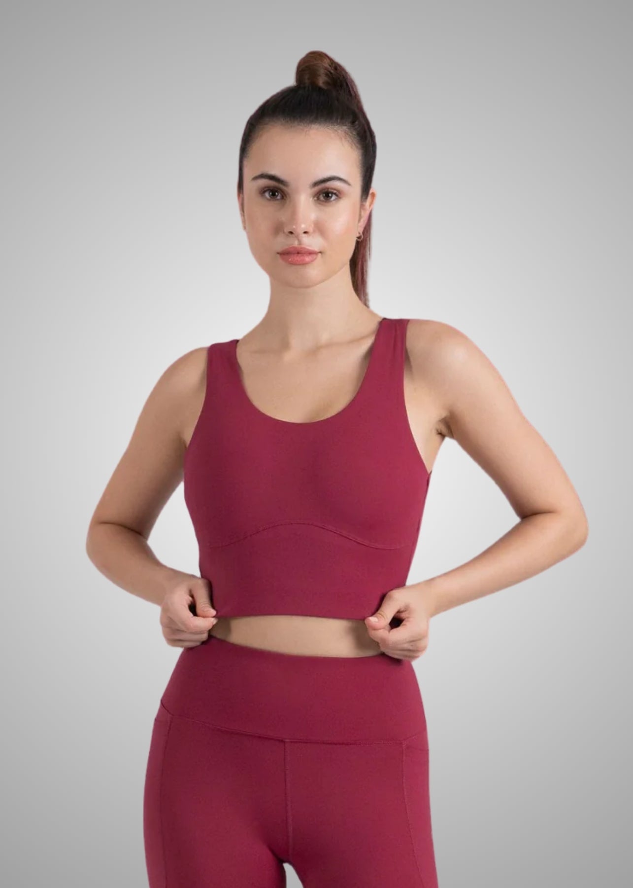 Nylon Women's Cross Back Sports Bra