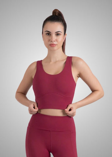 Nylon Women's Cross Back Sports Bra