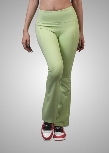 Nylon Women's Slim Fit Bootcut Active Leggings