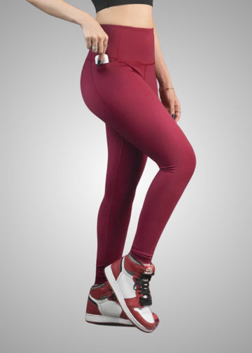 Nylon Women's Gym-to-Yoga High Waist Leggings