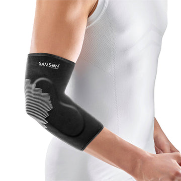 SAMSON Tennis Elbow Brace with Silicone Pad (Pair)| Pain Relief & Support for Sports, Gym & Daily Use | Men & Women