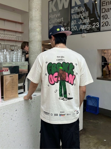 The Frank Ocean: Blonde Cartoon art Drop Sleeved Tee for Men and Women