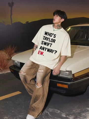 Taylor Swift : Who’s Taylor Swift anyway? Drop Sleeved Tee For Women