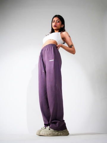 Irish Track Pants Plum (MID RISE REGULAR FIT) For Men And Women