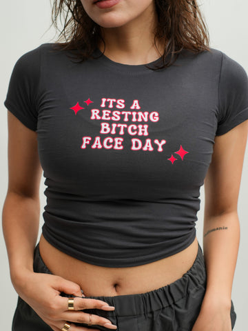 Resting Bi*ch face - IT Girl Baby Tee For Women