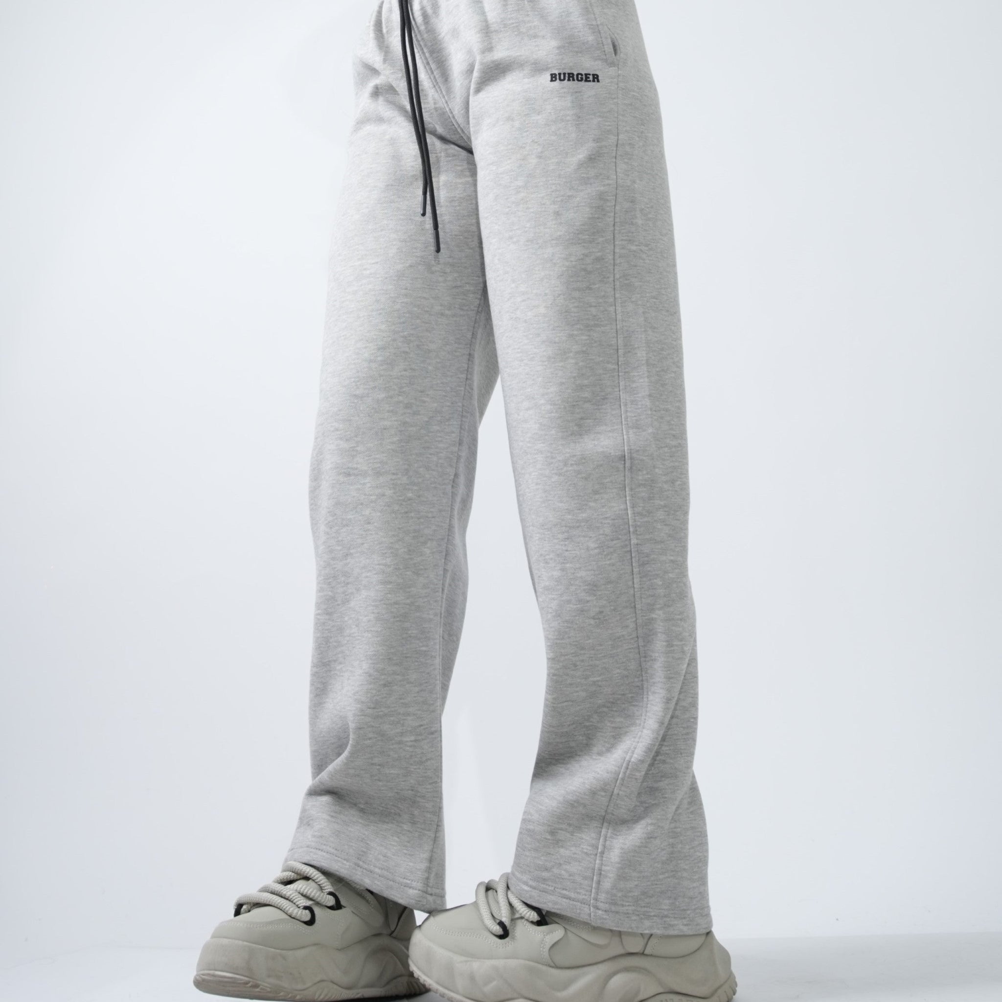 Melange Grey Fat Pants For Men and Women