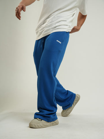 Irish Track Pants Cobalt Blue (MID RISE BAGGY FIT) For Men And Women