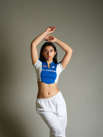 Racing Vintage dual baby tees for women