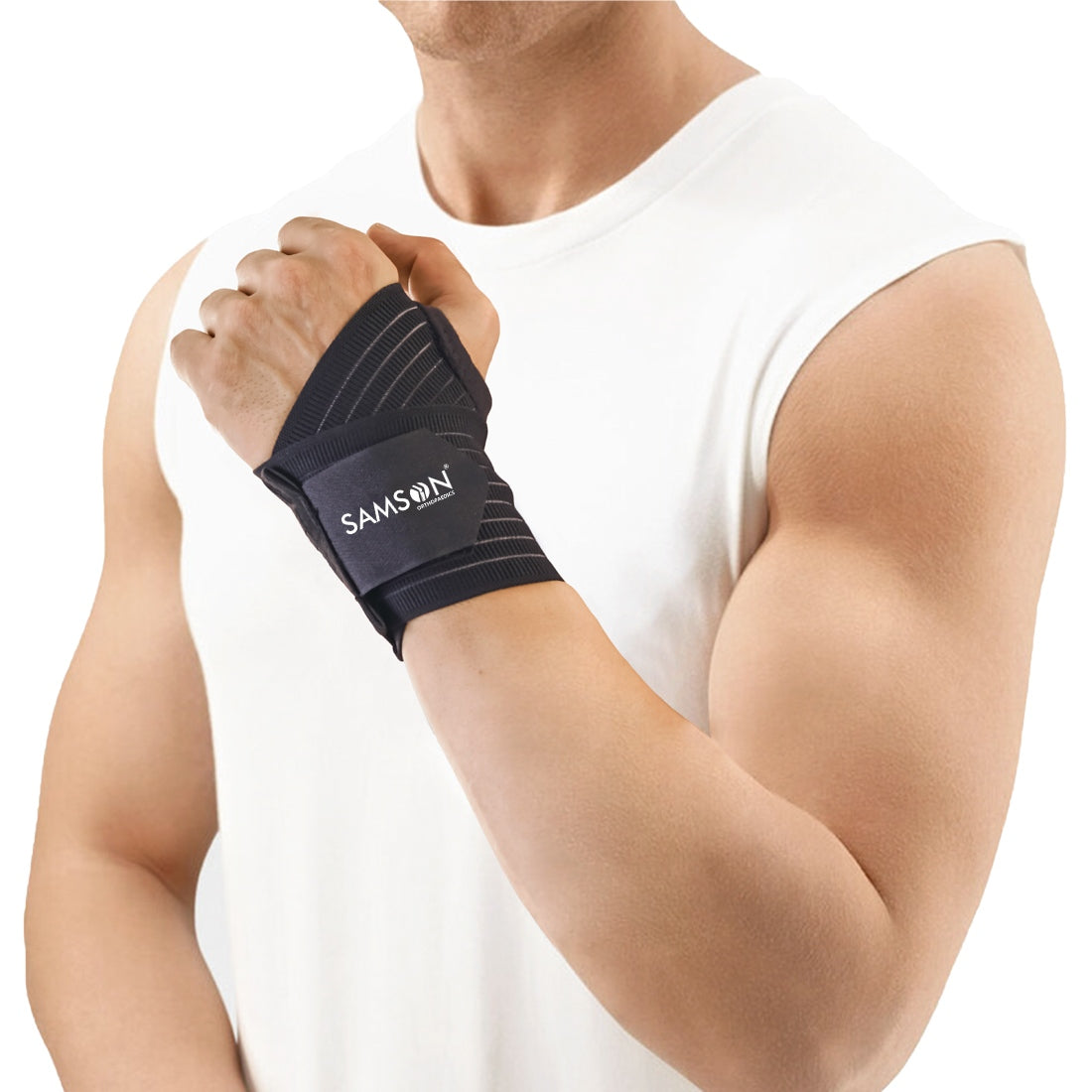 SAMSON Wrist Brace with Thumb Support | Adjustable Wrist Support for Workout & Pain Relief