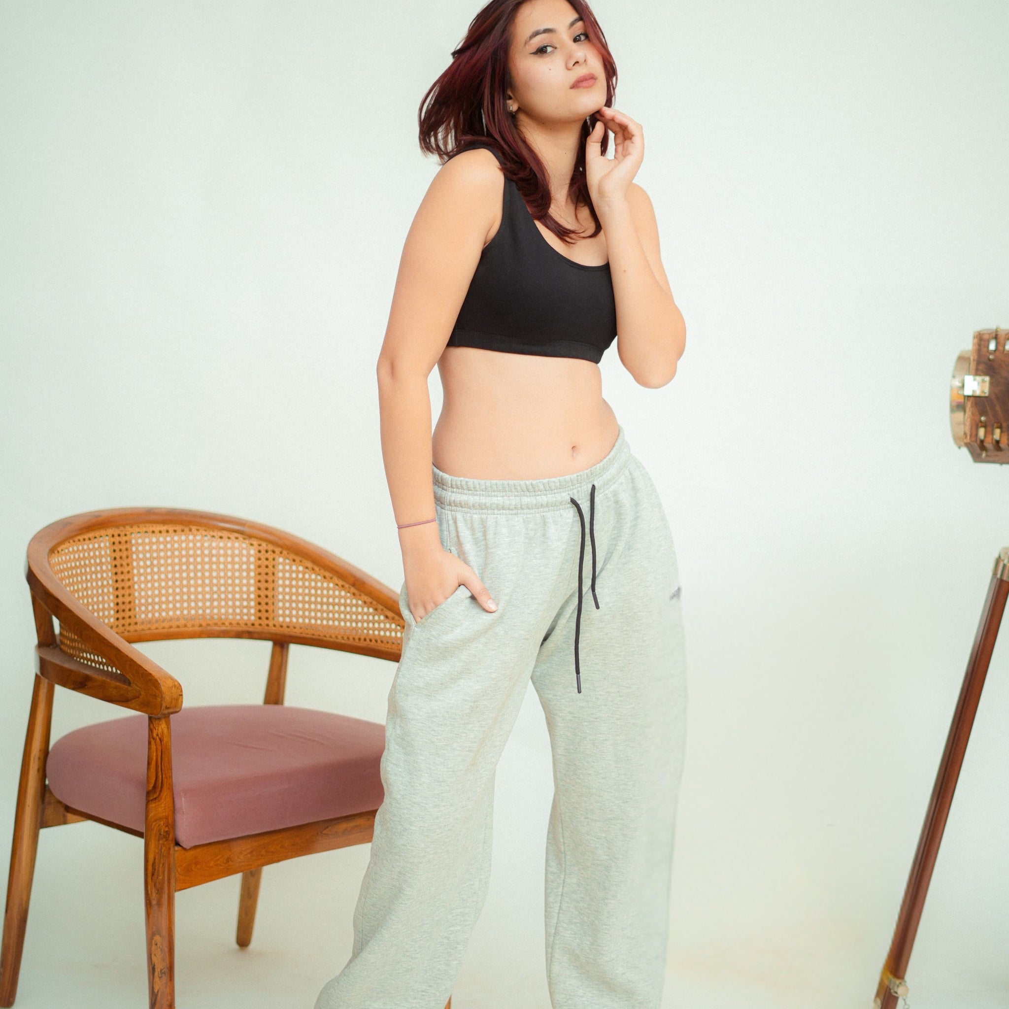 Melange Grey Weekend Tracks For Men And Women