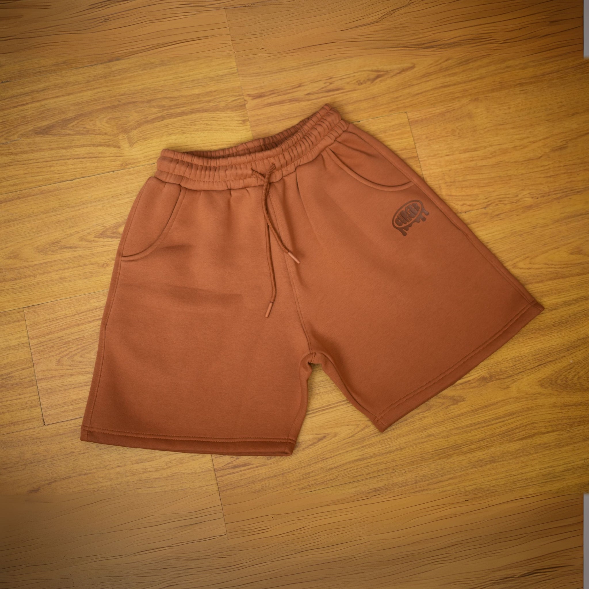 Mocha Mousse : Adam relaxed fit sweat shorts for men