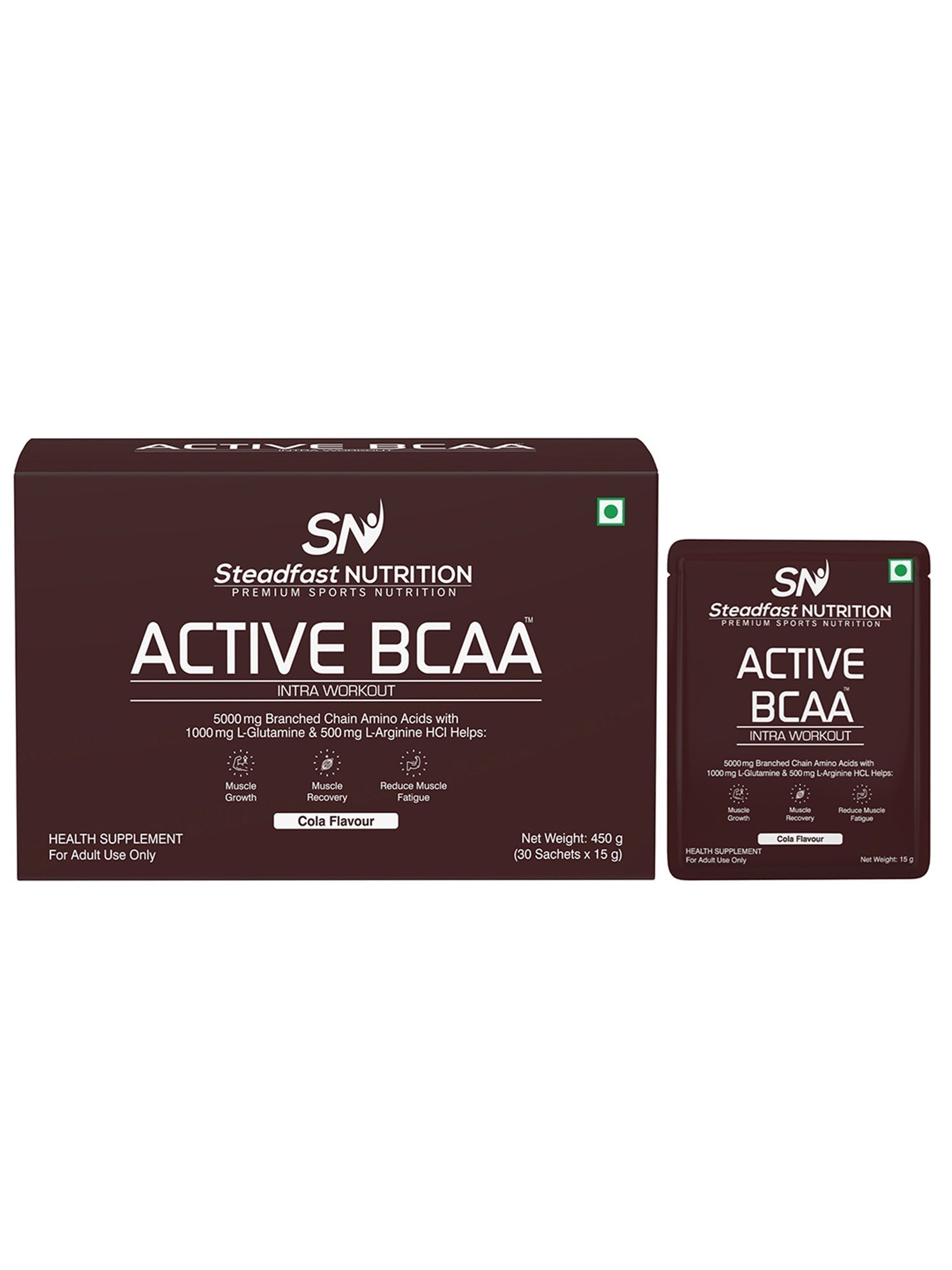 Active BCAA For Muscle Recovery & Endurance, Intra-workout Cola 30 Sachets 450g
