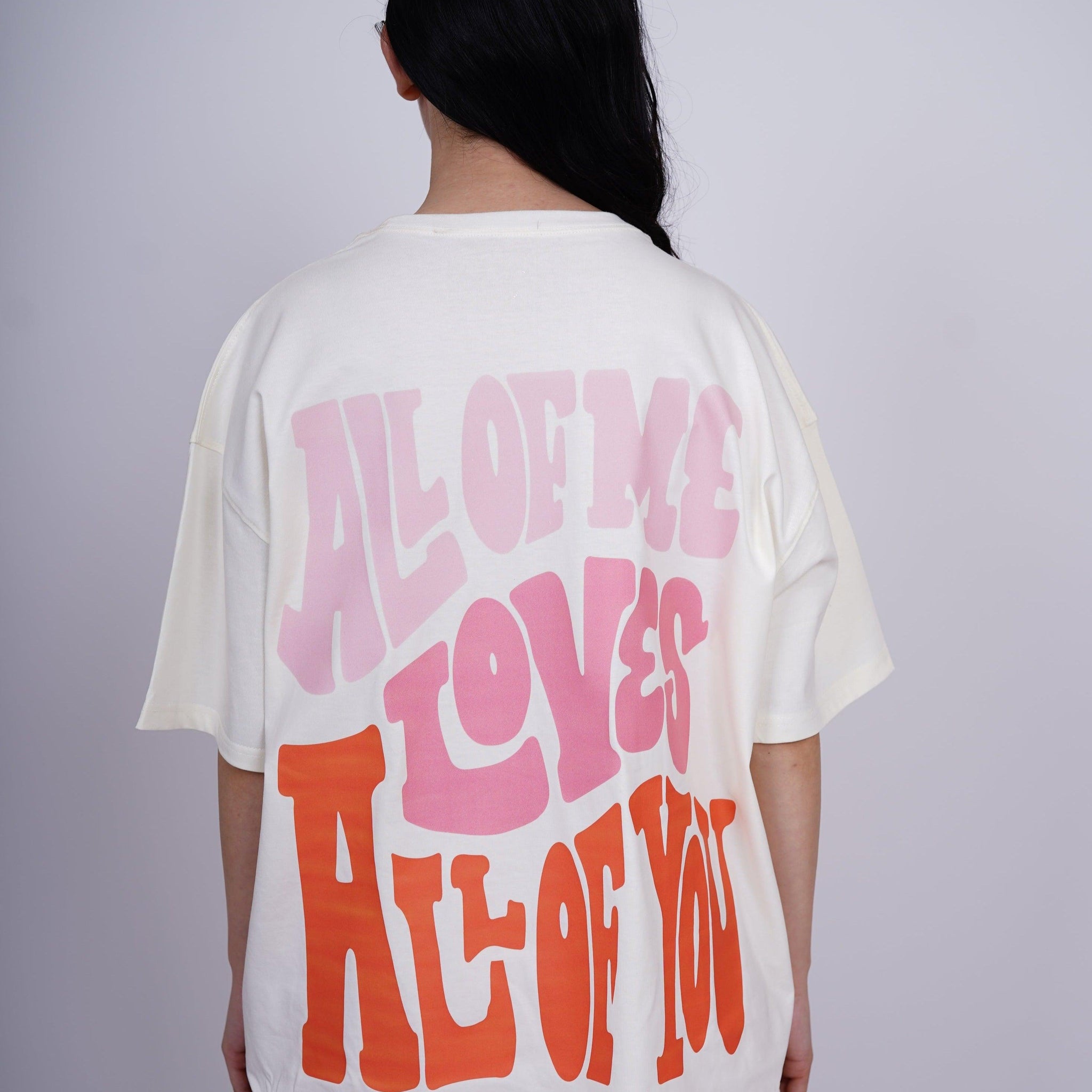All Of Me Loves All of You Drop:Sleeved Tee   For Men and Women