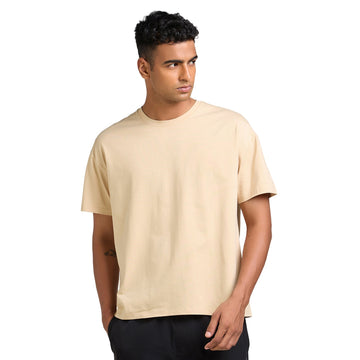 Mens Oversized T-Shirt -  Beige