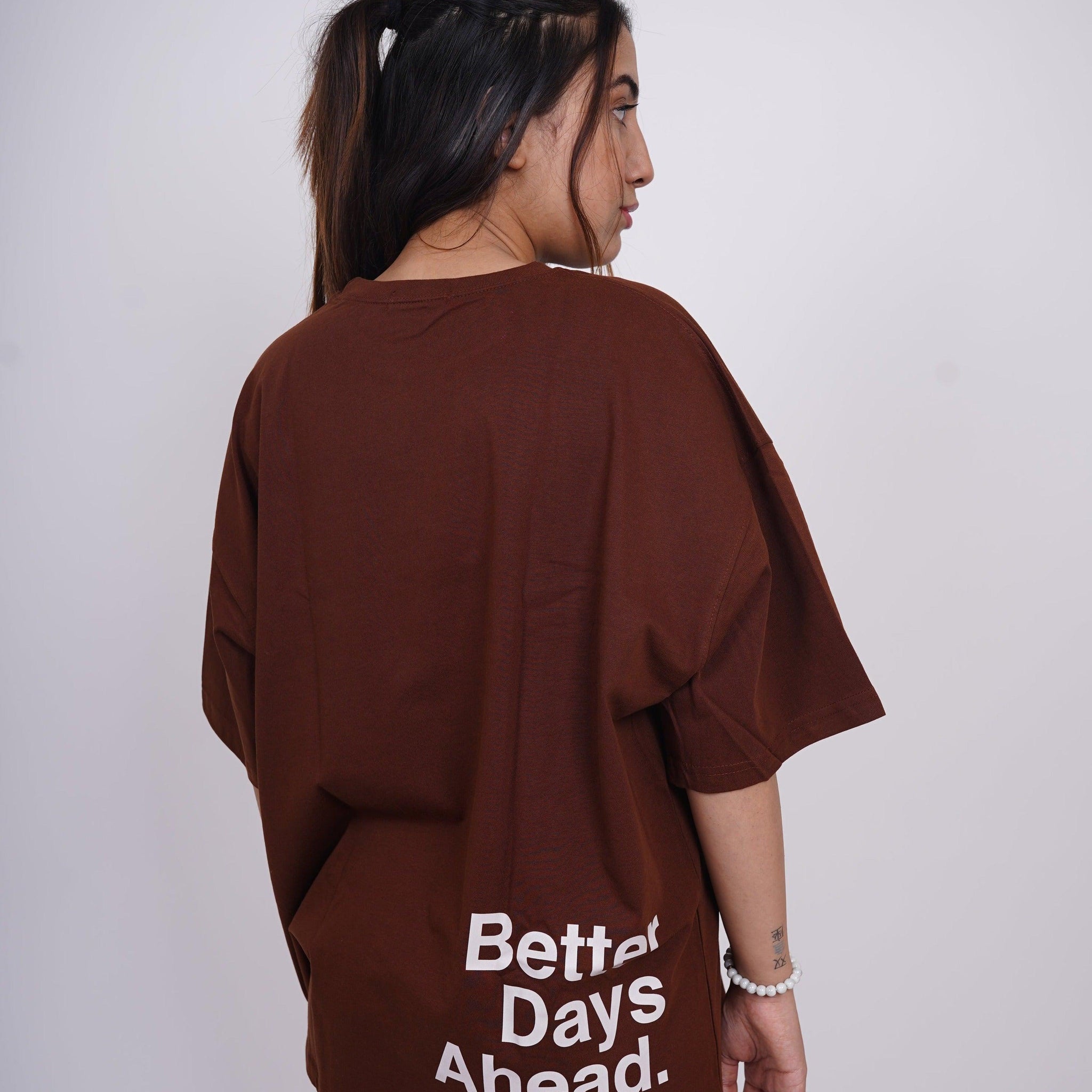 Better Days Ahead Drop:Sleeved Tee For Men and Women