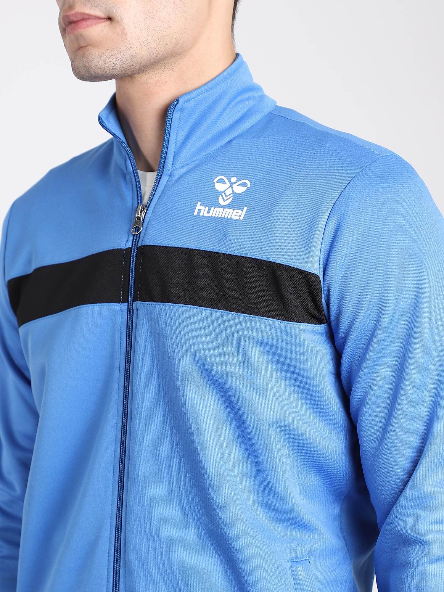 Blue Breeze Polyester Track Jacket - Hummel India