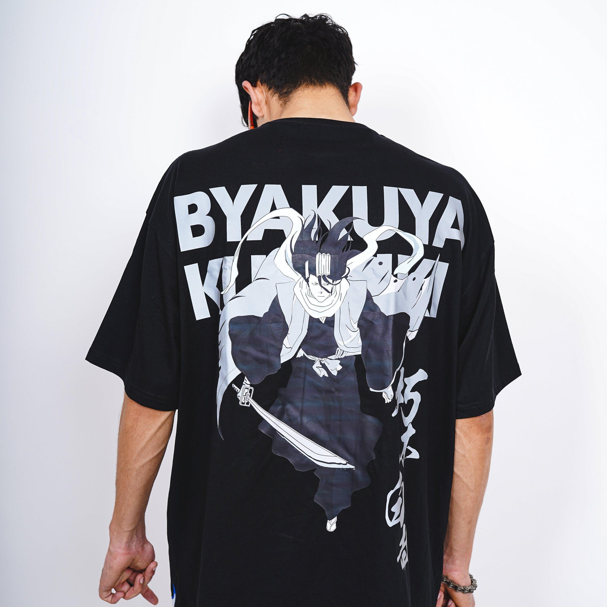 Byakuya Kuchiki : Bleach Reflective Drop Sleeved Tee For Men and Women