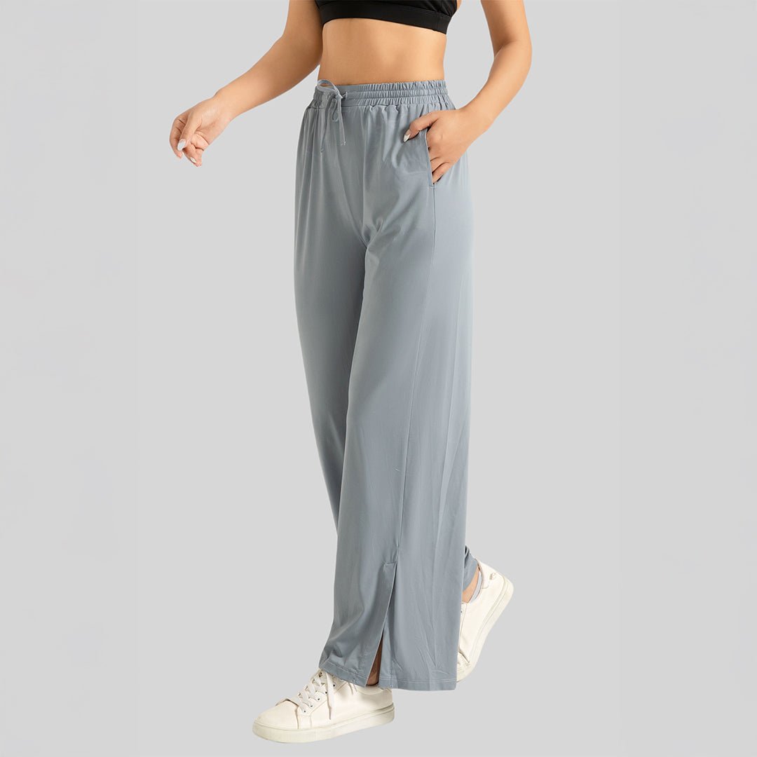 Chiclo Breezy Fit Palazzo Pants – Ultra-Comfort with a Stylish Slit