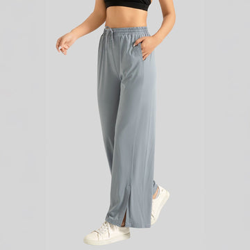 Chiclo Breezy Fit Palazzo Pants – Ultra-Comfort with a Stylish Slit