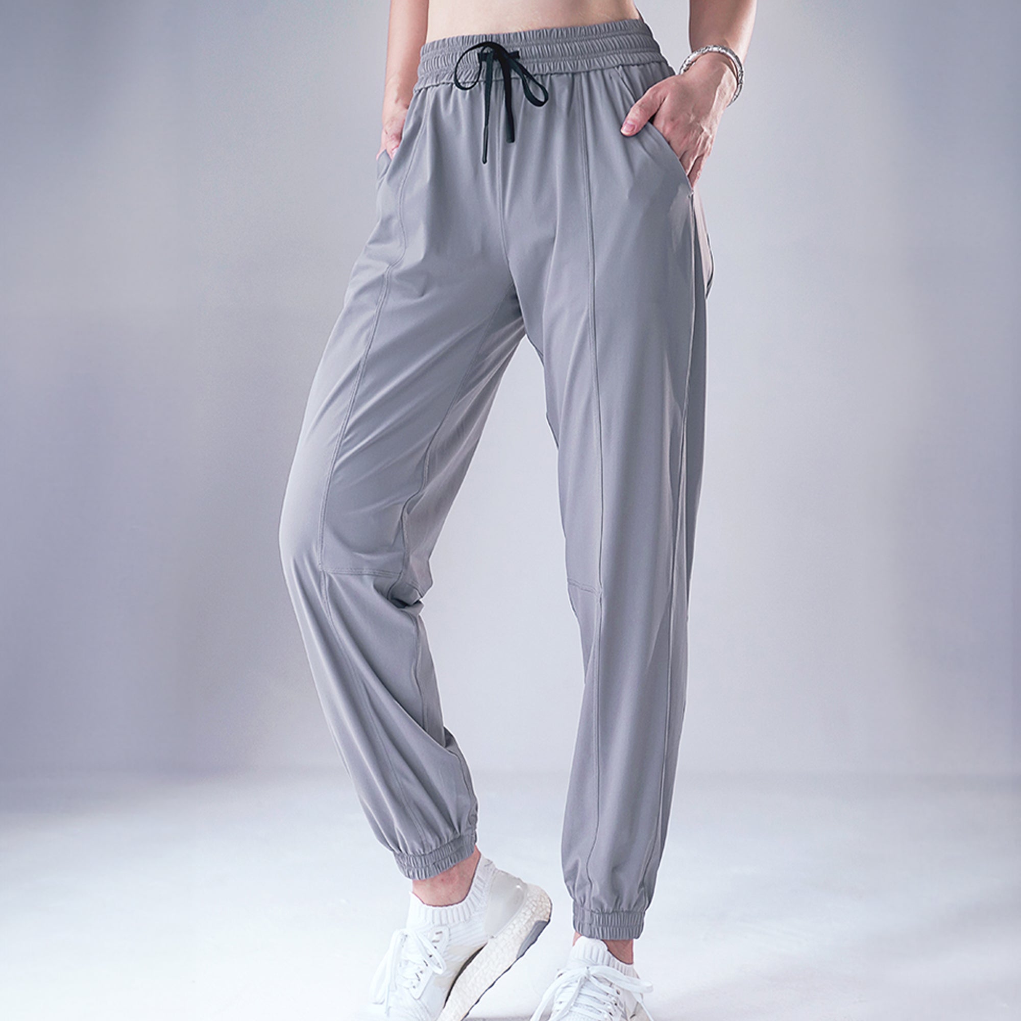 Chiclo Side Pocket Drawstrings Joggers