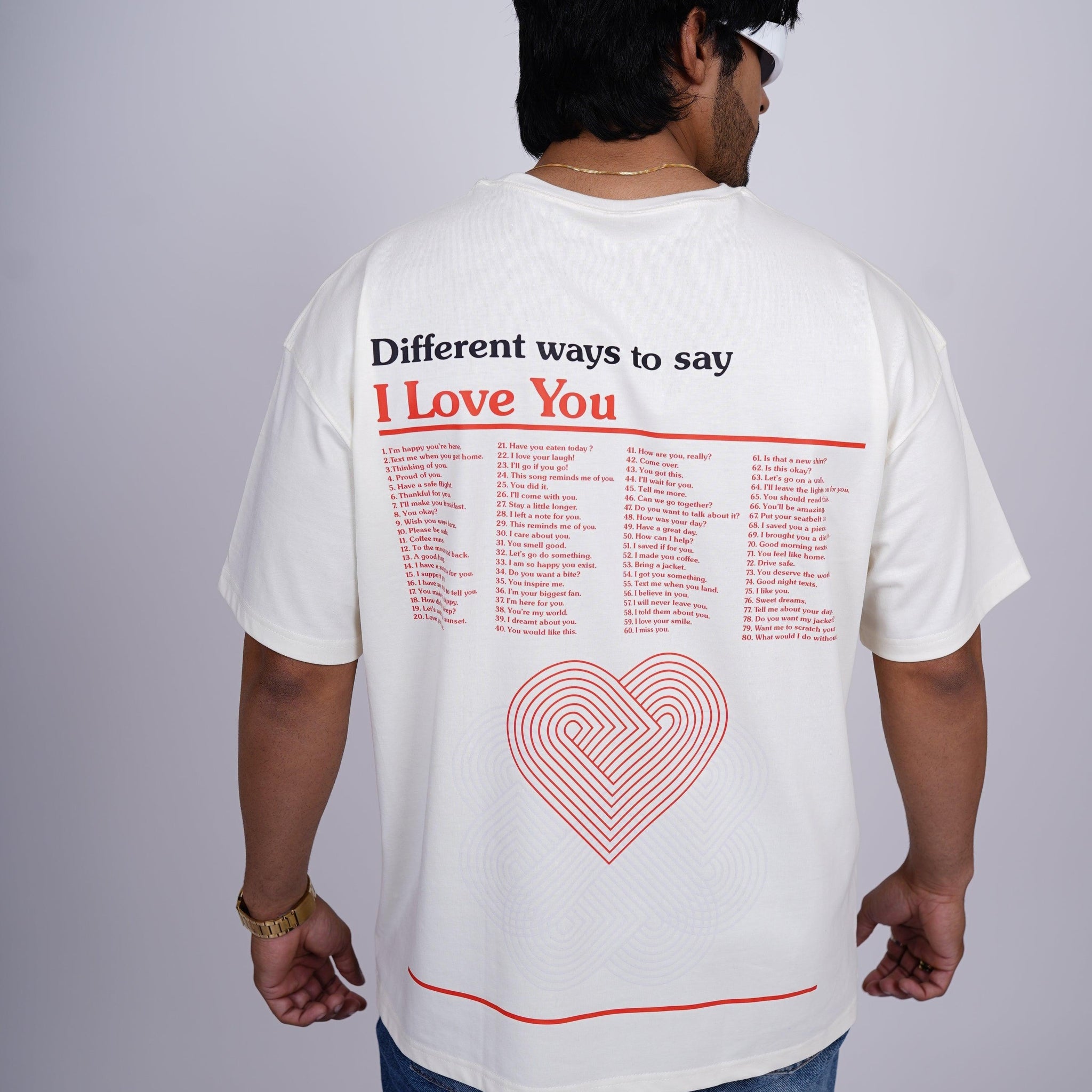 Different Ways To Say I Love You Drop:Sleeved Tee   For Men and Women