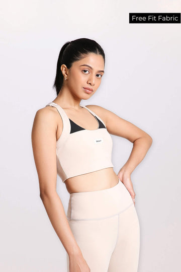 Draw the Line Sports Bra in Marshmallow